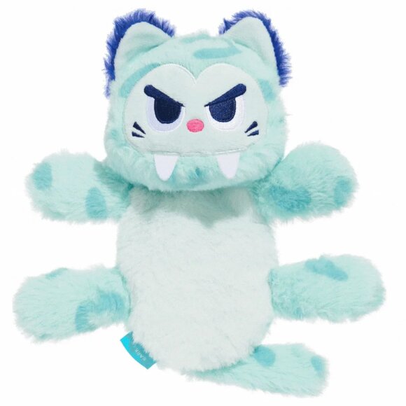 NWT Bark Box SLOBBERTOOTH TIGER Plush Dog Toy, Blue, Size M/L 20+ lbs. Dogs - Picture 1 of 16